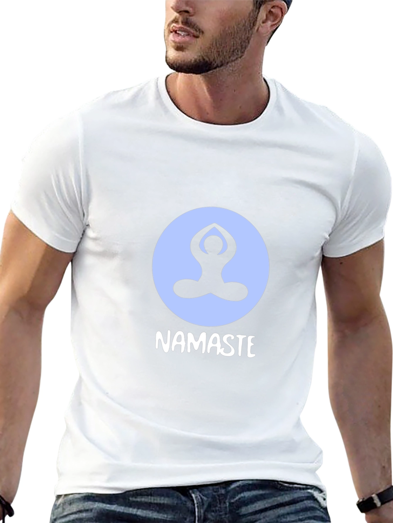 Camiseta Negra con Diseño de Yoga Namaste