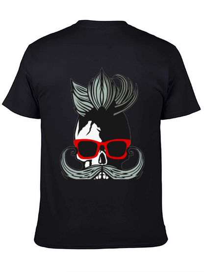 Camiseta Negra con Diseño de Calavera Moderna