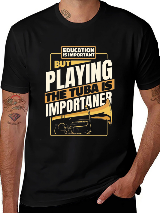 Camiseta Negra Tuba Important
