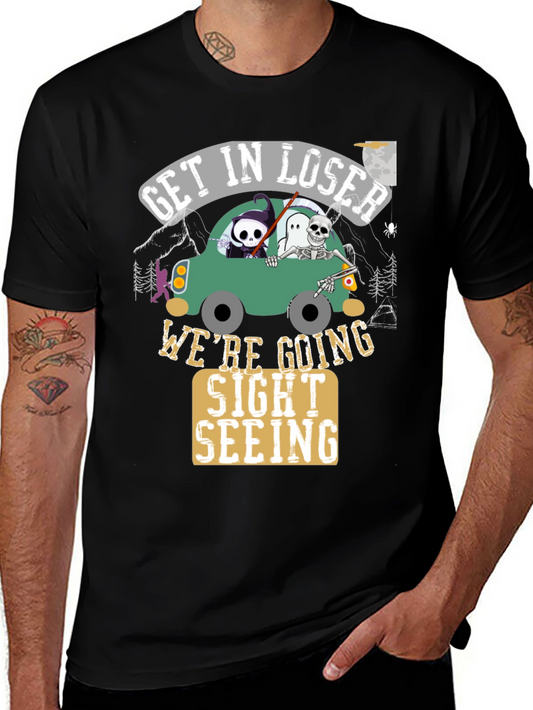 Camiseta Negra Get In Loser Halloween