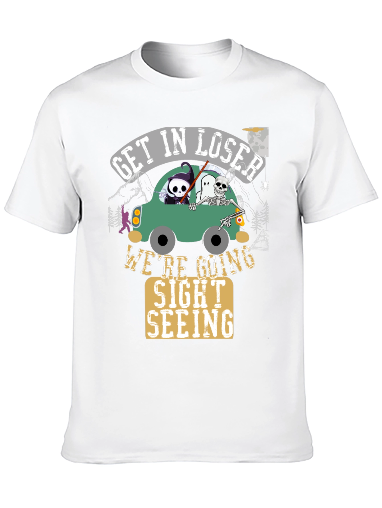 Camiseta Negra Get In Loser Halloween
