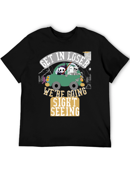 Camiseta Negra Get In Loser Halloween