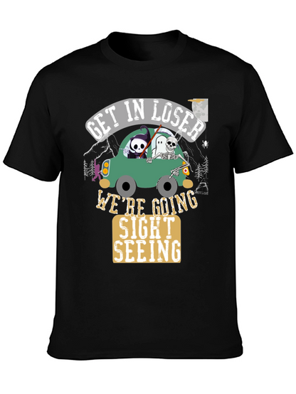 Camiseta Negra Get In Loser Halloween