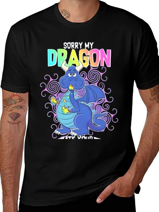 Camiseta Dragon: Lo Siento Mi Dragón Se Comió La Tuya