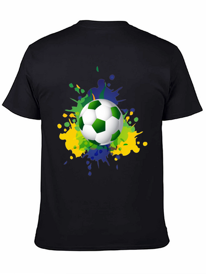 Camiseta Hombre Fútbol Brasil Estilo Splash