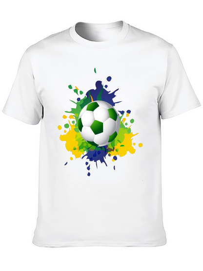 Camiseta Hombre Fútbol Brasil Estilo Splash