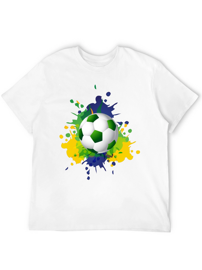 Camiseta Hombre Fútbol Brasil Estilo Splash