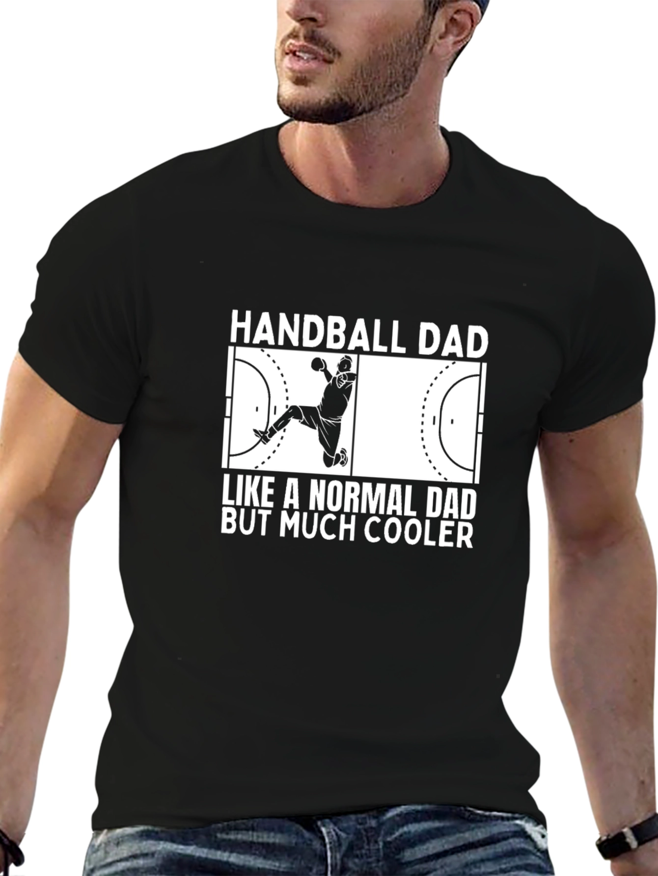 Camiseta Hombre Handball Dad Regalo Original