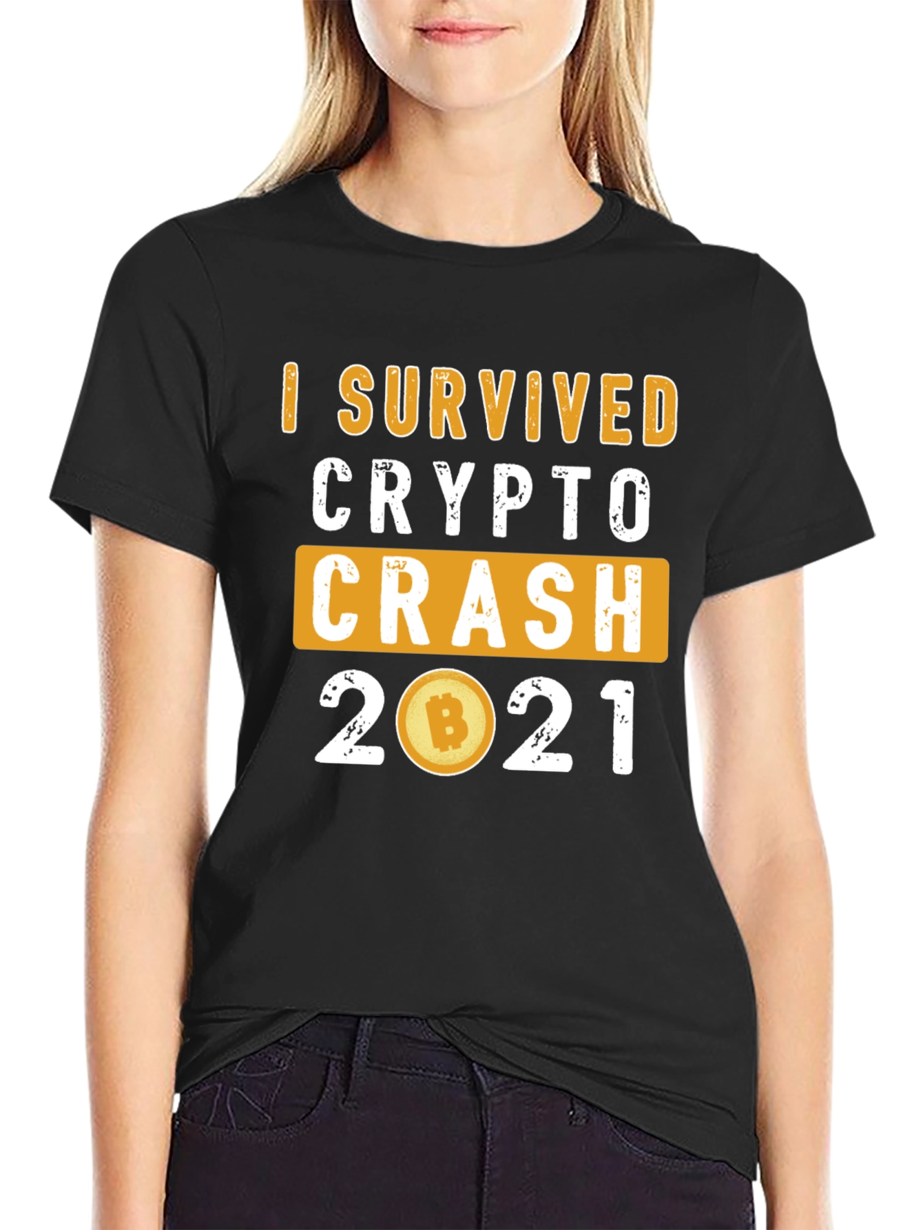 Camiseta Crypto Crash 2021: ¡Sobreviví!