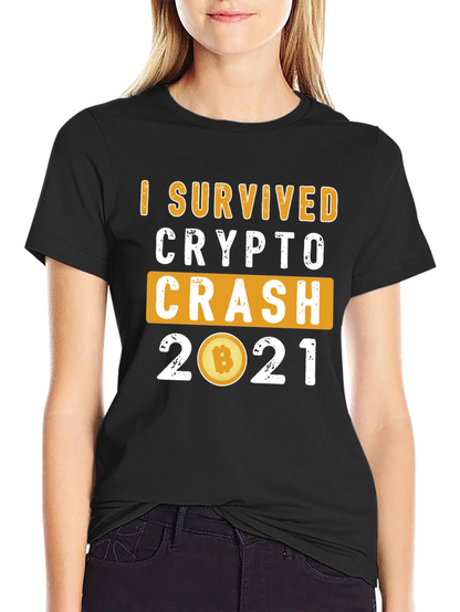 Camiseta Crypto Crash 2021: ¡Sobreviví!