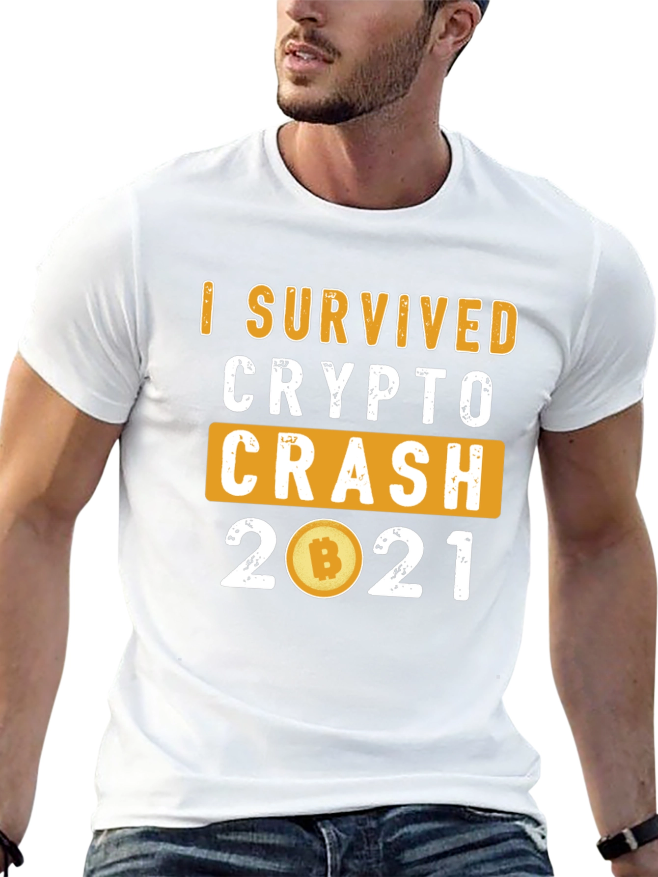 Camiseta Crypto Crash 2021: ¡Sobreviví!