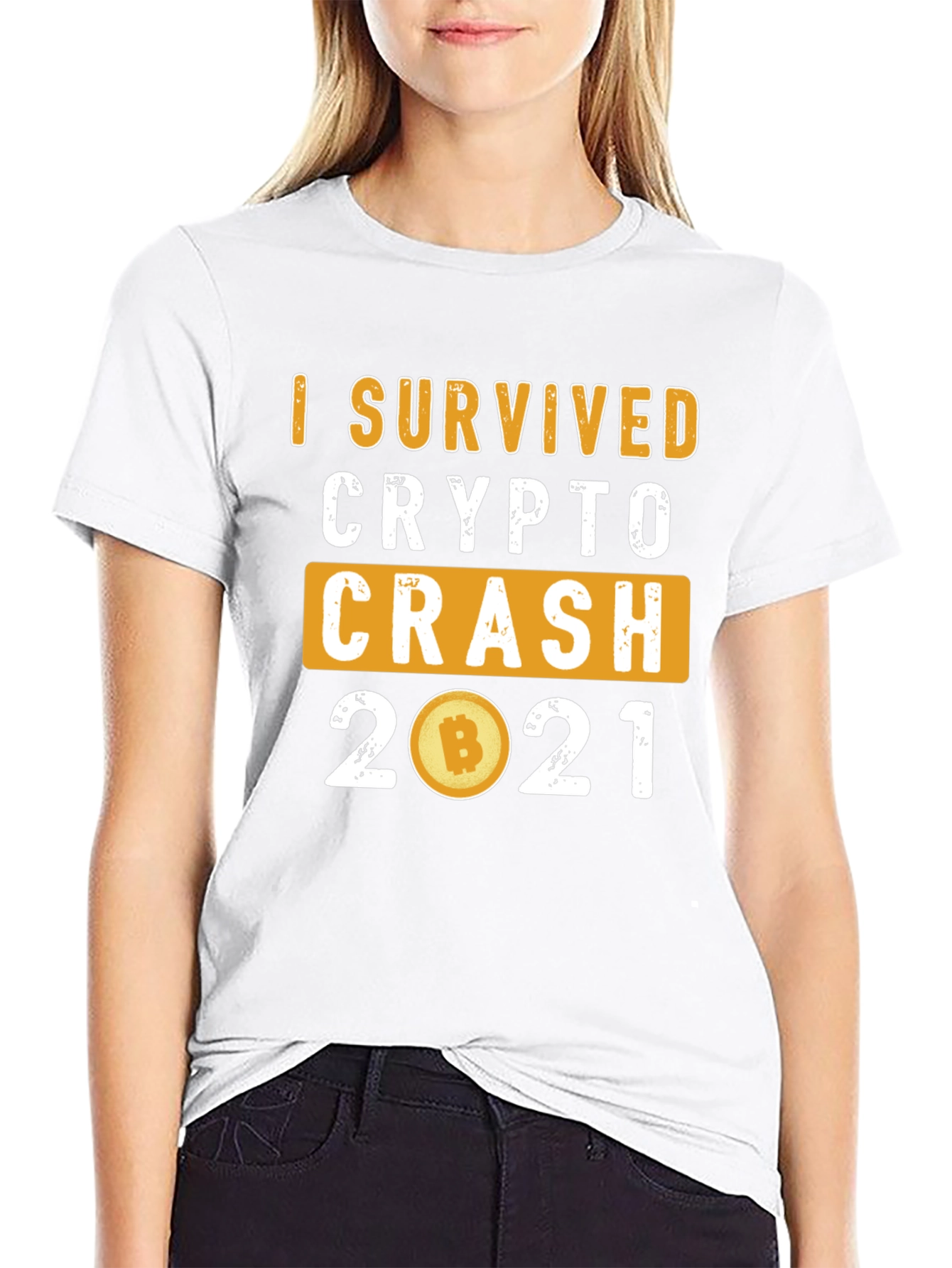 Camiseta Crypto Crash 2021: ¡Sobreviví!