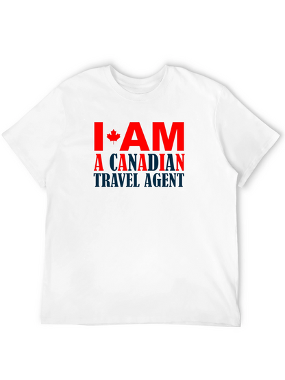 Camiseta Negra Soy Agente de Viajes Canadiense