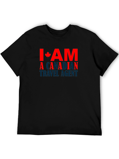 Camiseta Negra Soy Agente de Viajes Canadiense