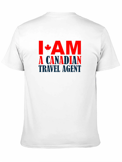 Camiseta Negra Soy Agente de Viajes Canadiense