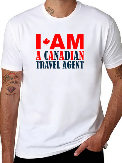 Camiseta Negra Soy Agente de Viajes Canadiense