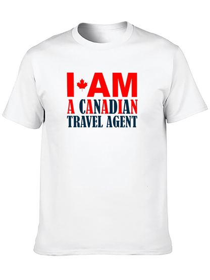 Camiseta Negra Soy Agente de Viajes Canadiense