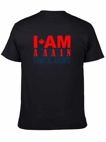 Camiseta Negra Soy Agente de Viajes Canadiense