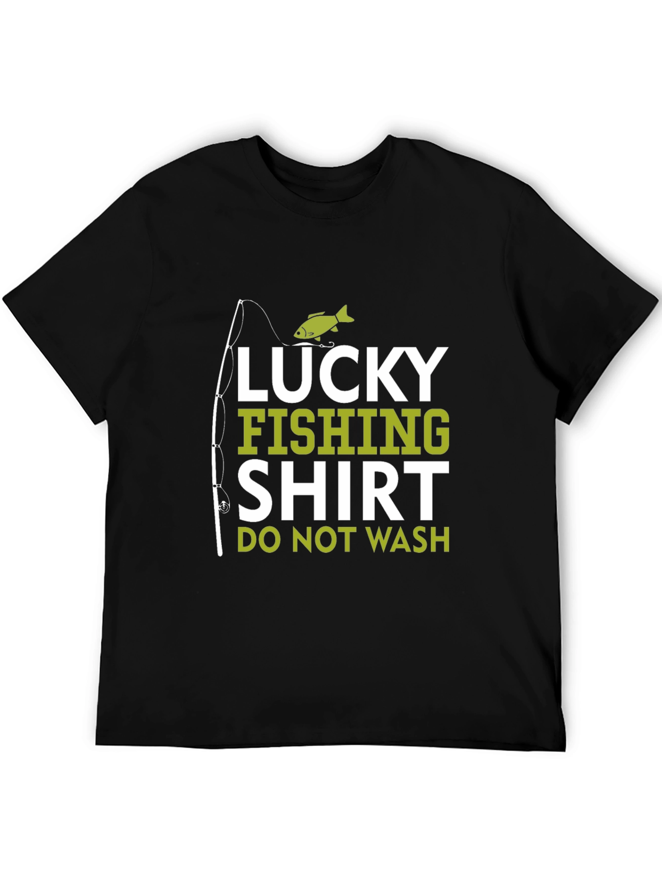 Camiseta Negra Lucky Fishing Shirt para Pesca