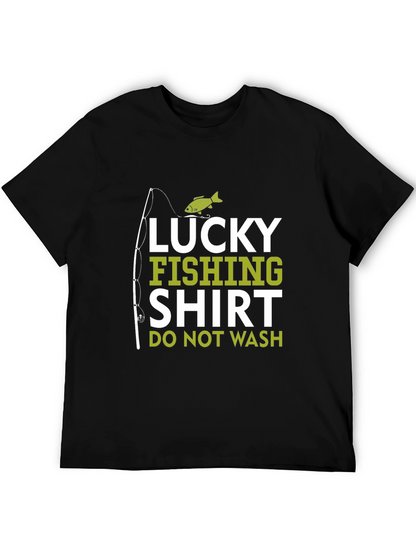 Camiseta Negra Lucky Fishing Shirt para Pesca