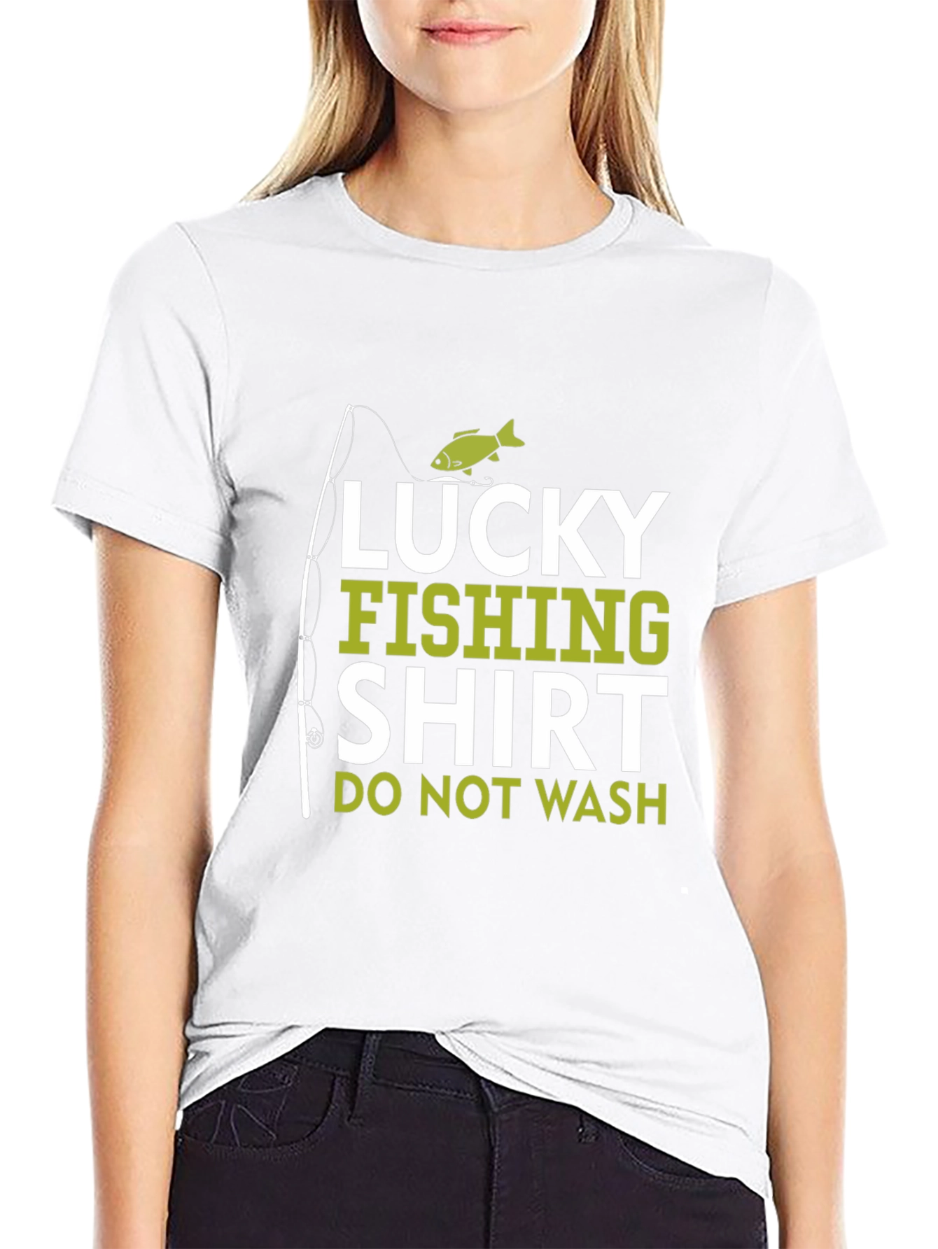 Camiseta Negra Lucky Fishing Shirt para Pesca