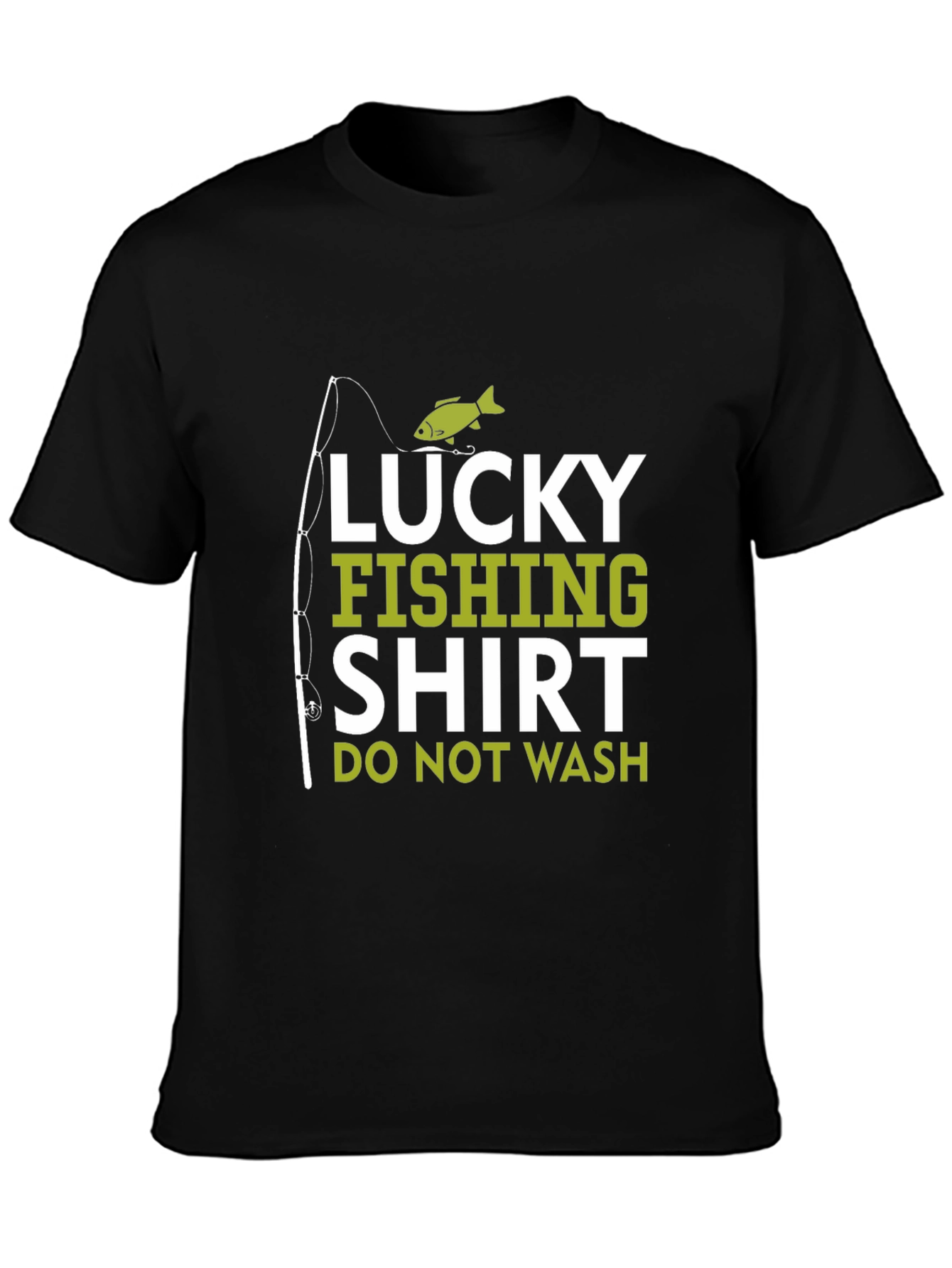 Camiseta Negra Lucky Fishing Shirt para Pesca