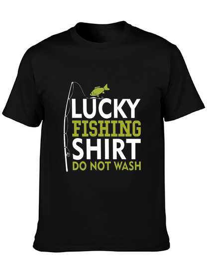 Camiseta Negra Lucky Fishing Shirt para Pesca