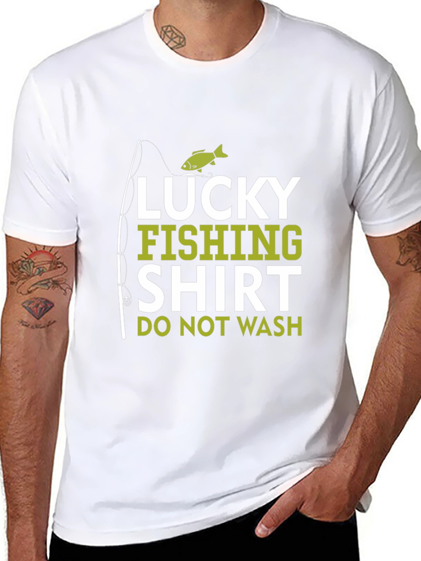 Camiseta Negra Lucky Fishing Shirt para Pesca