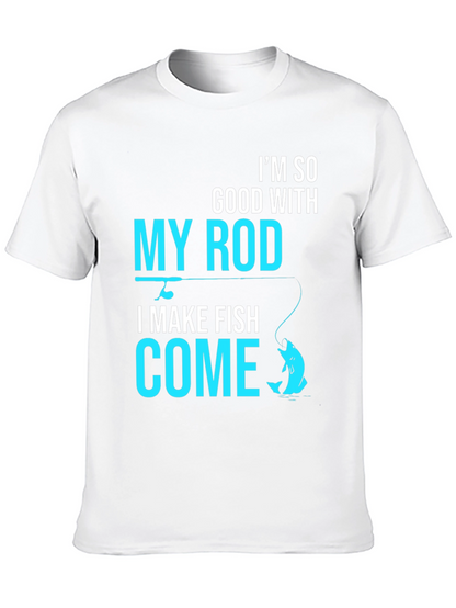 Camiseta Negra con Diseño de Pesca Atrevido