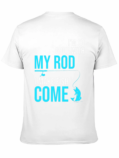 Camiseta Negra con Diseño de Pesca Atrevido