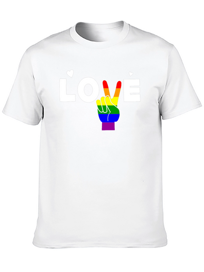 Camiseta Negra Love LGBTQ+ con Diseño Único