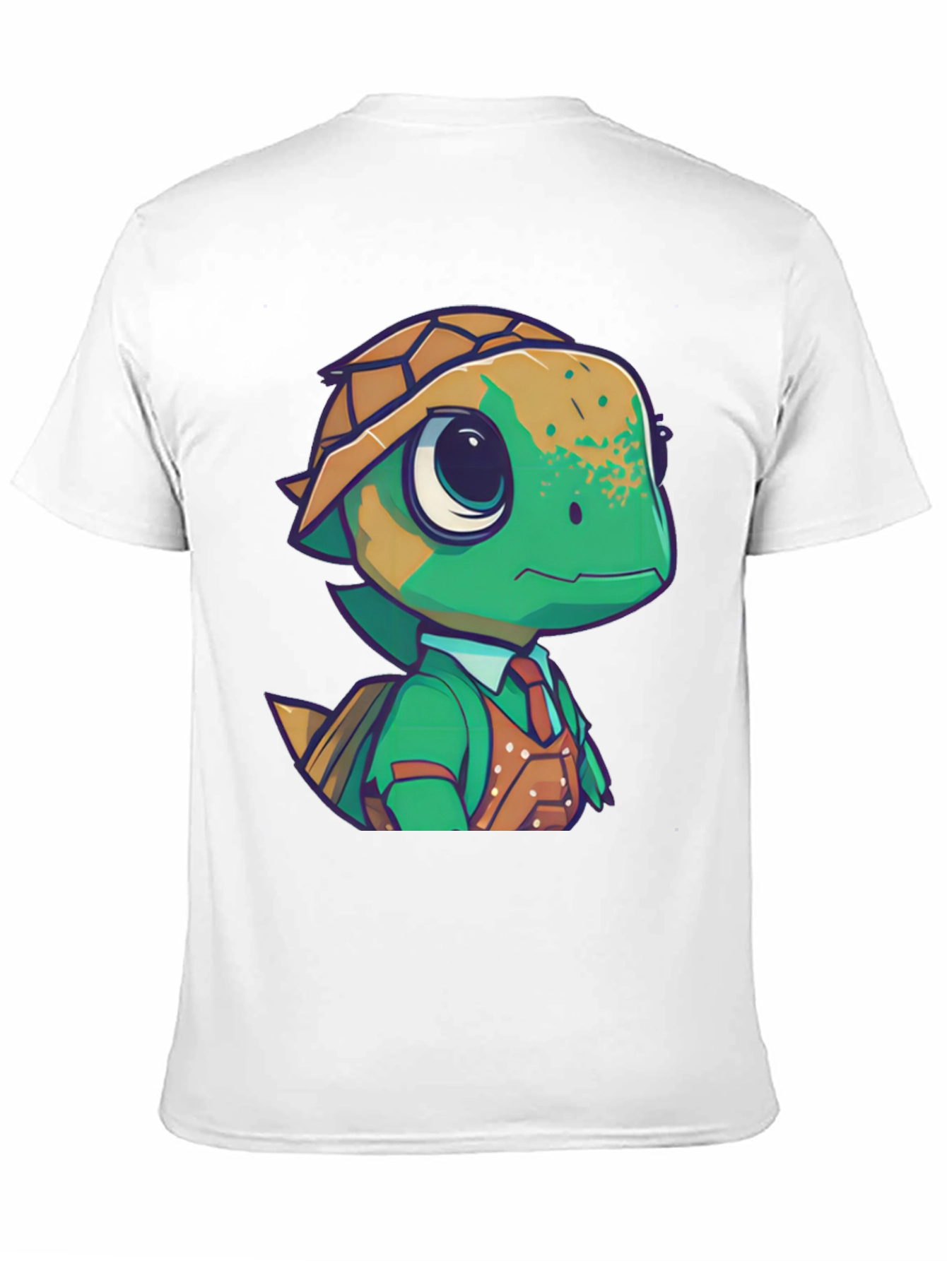 Camiseta Negra con Diseño de Tortuga Elegante