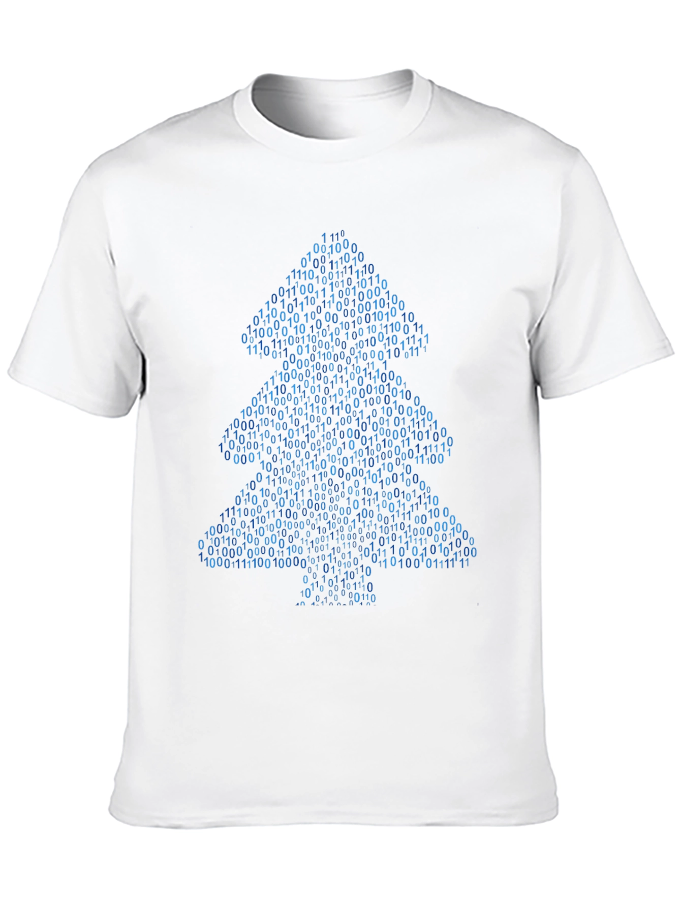 Camiseta Hombre Árbol Binario Navideño