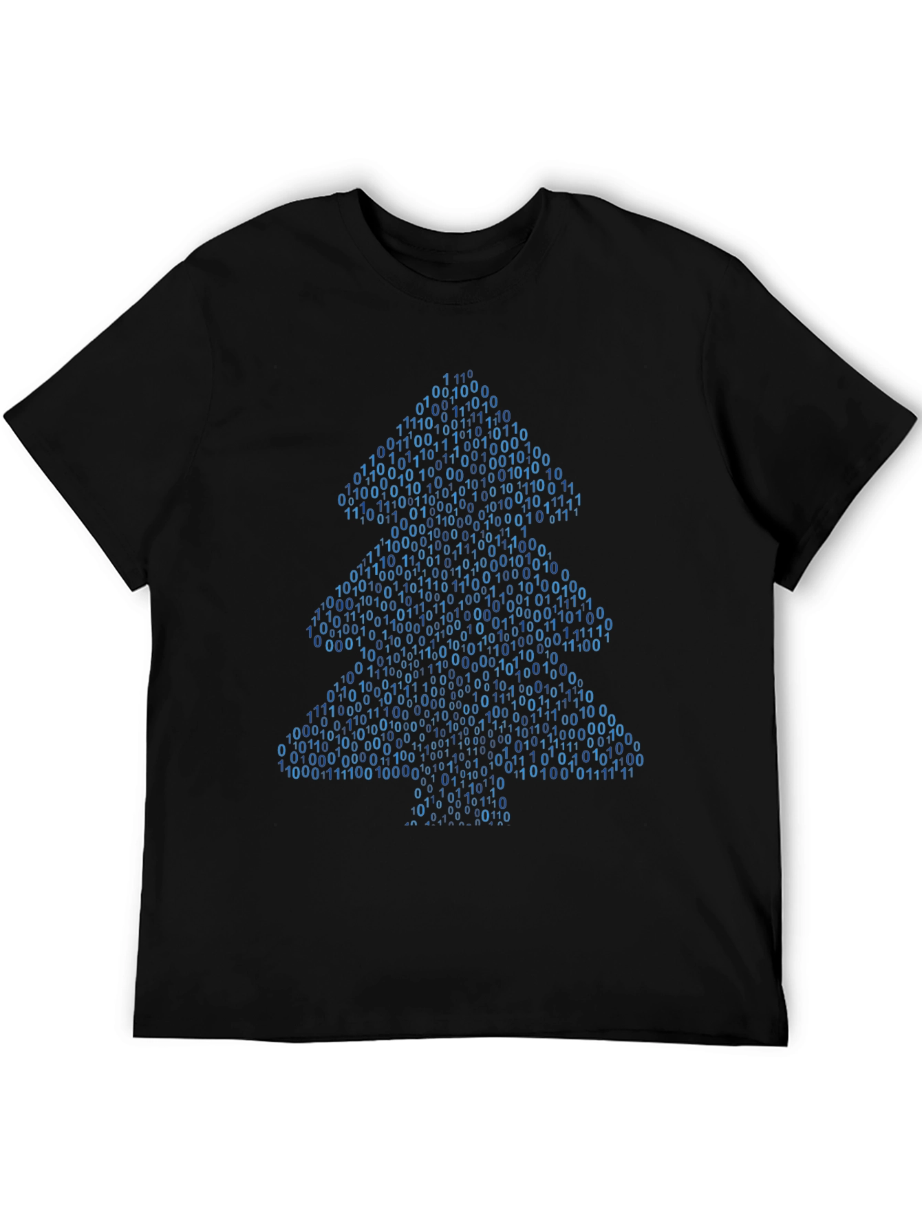 Camiseta Hombre Árbol Binario Navideño