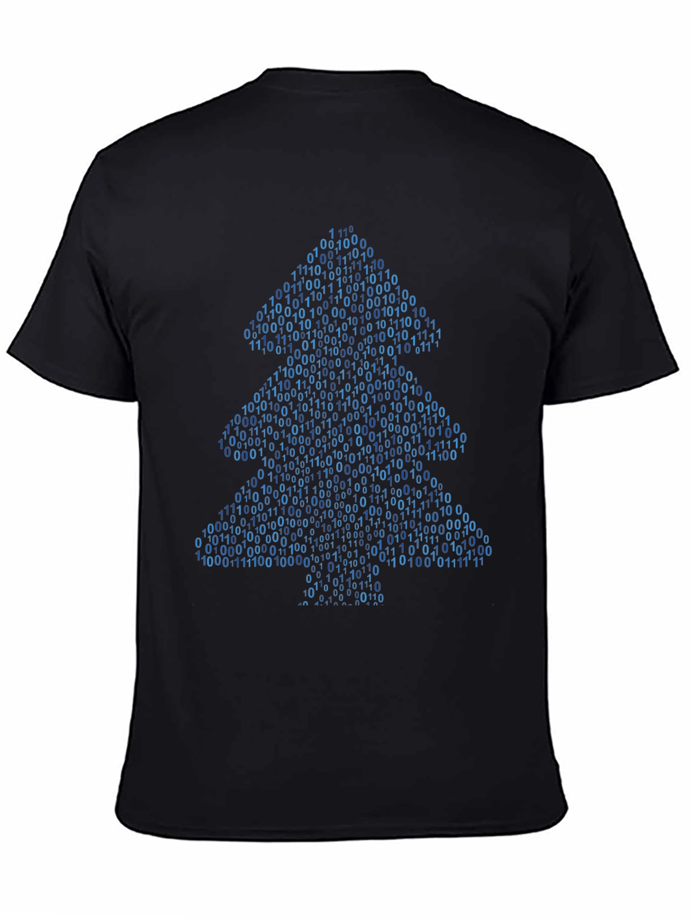Camiseta Hombre Árbol Binario Navideño