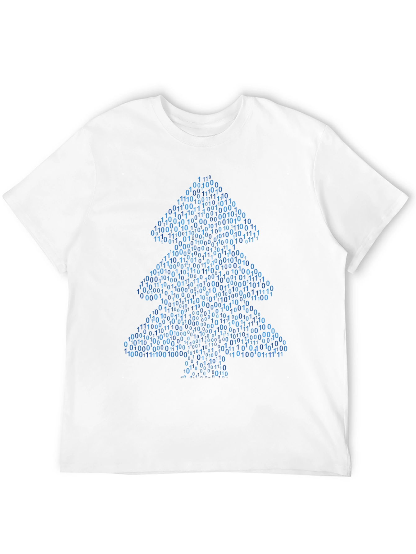 Camiseta Hombre Árbol Binario Navideño