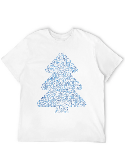 Camiseta Hombre Árbol Binario Navideño