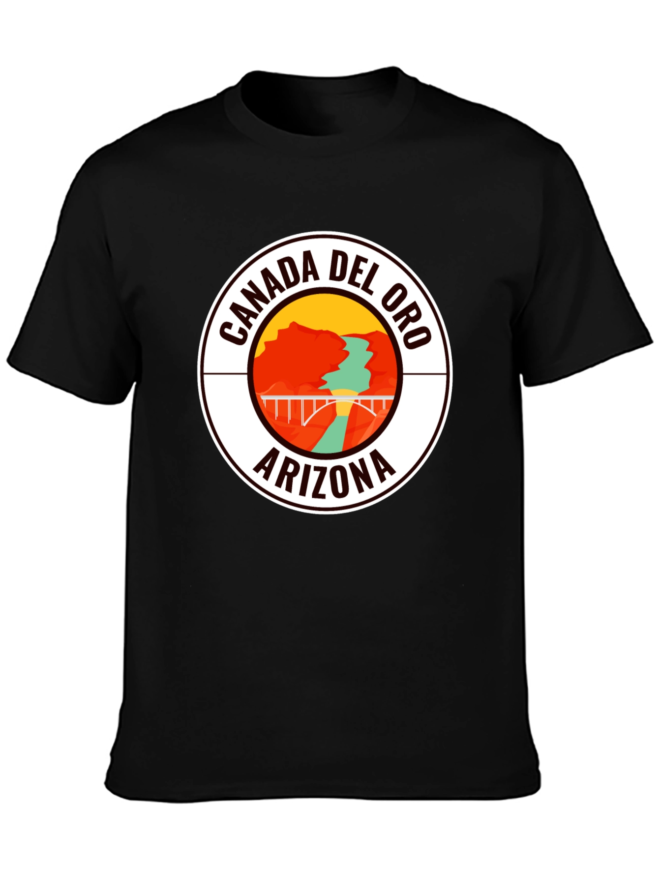Camiseta Negra Cañada del Oro Arizona