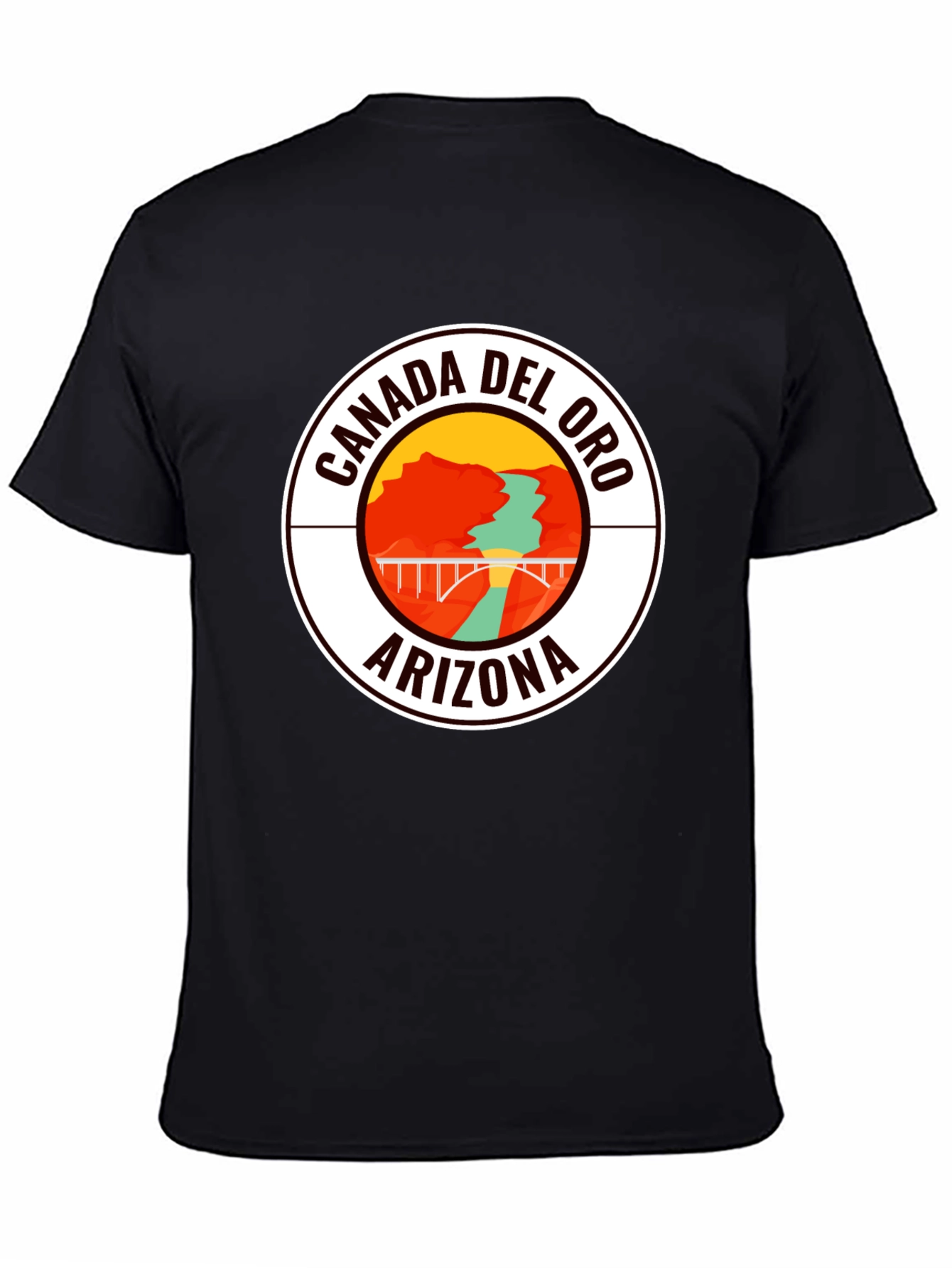 Camiseta Negra Cañada del Oro Arizona