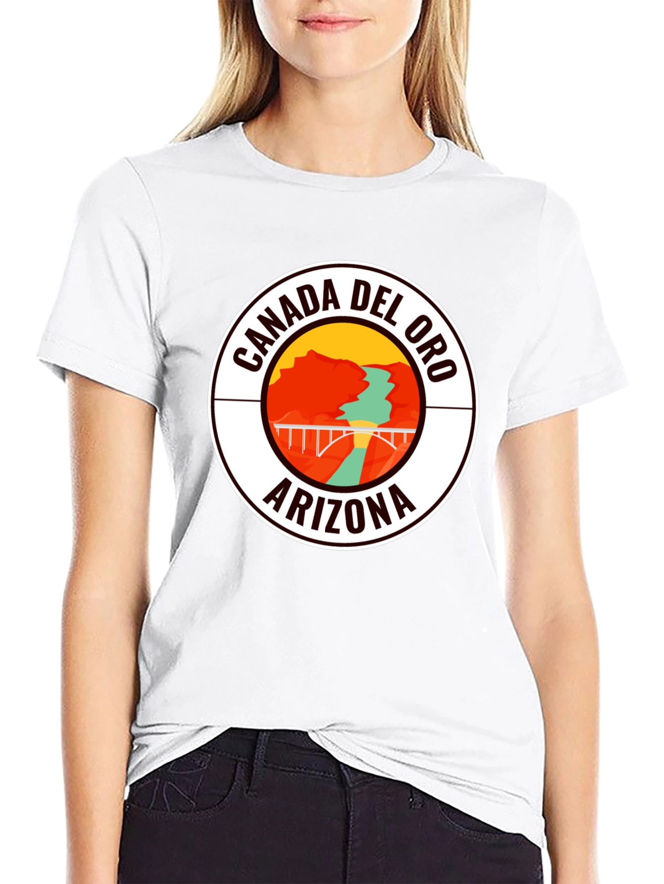Camiseta Negra Cañada del Oro Arizona