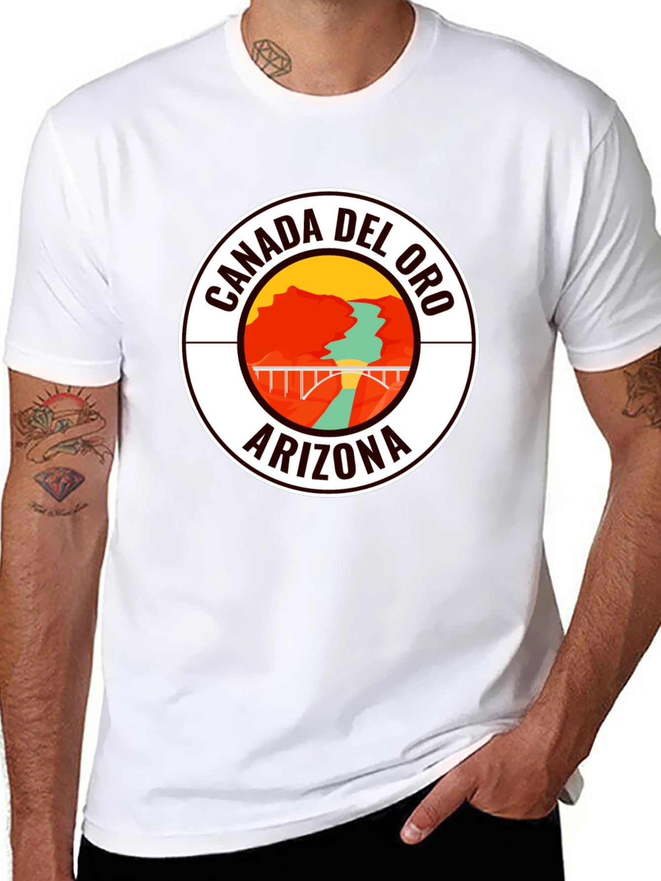 Camiseta Negra Cañada del Oro Arizona