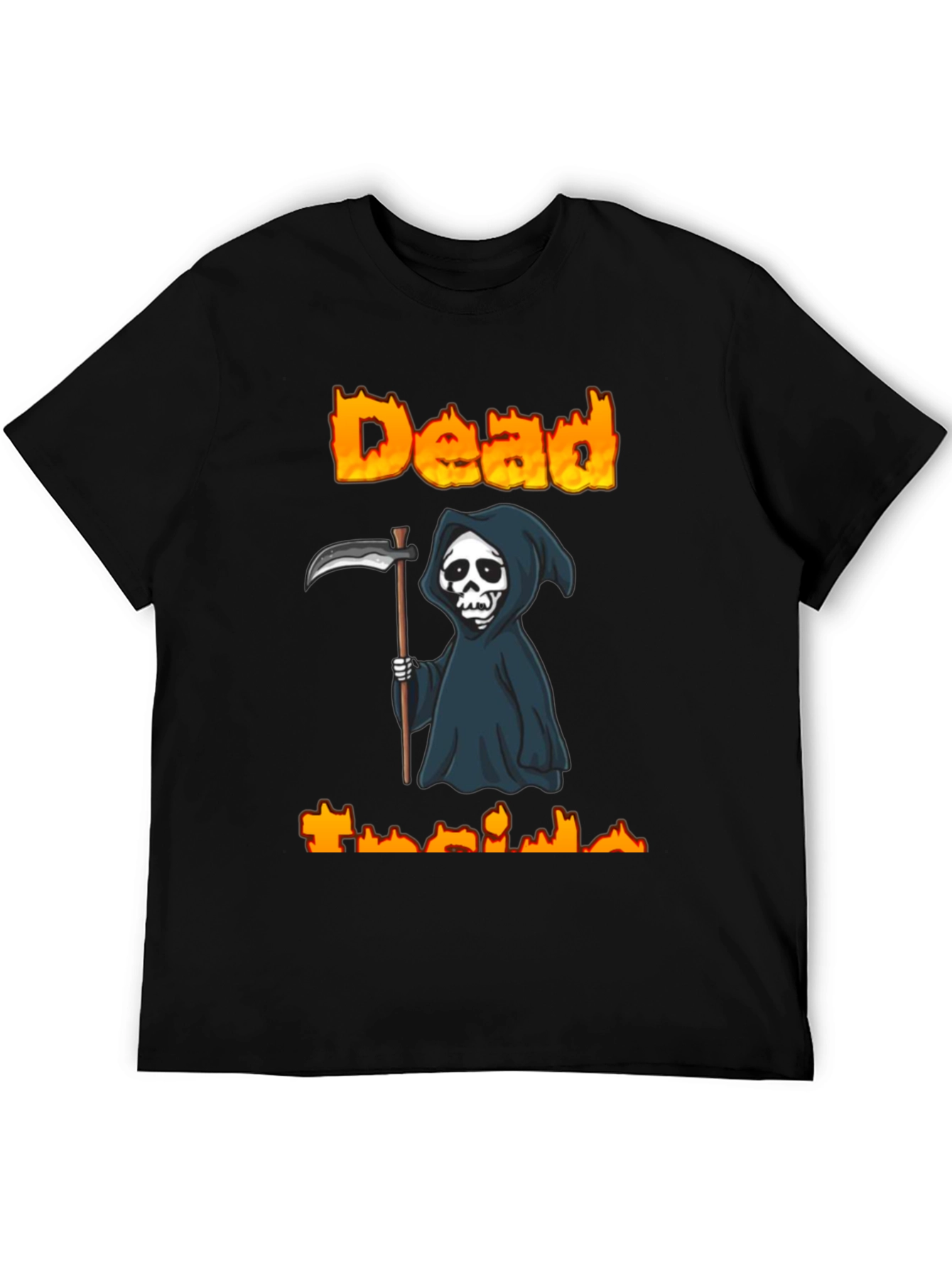 Camiseta Negra Grim Reaper Dead Inside