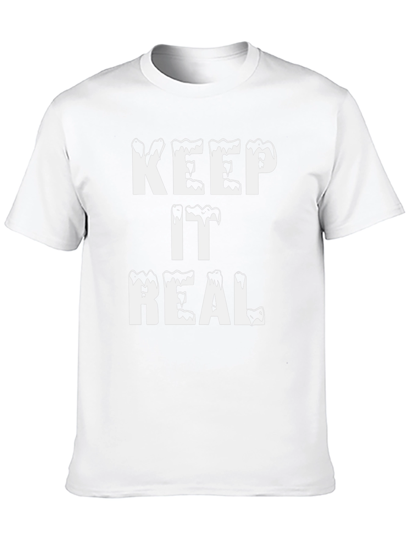 Camiseta Negra Keep It Real con Estilo Único