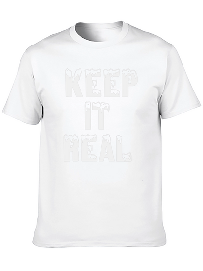 Camiseta Negra Keep It Real con Estilo Único