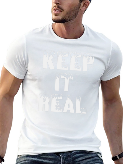 Camiseta Negra Keep It Real con Estilo Único