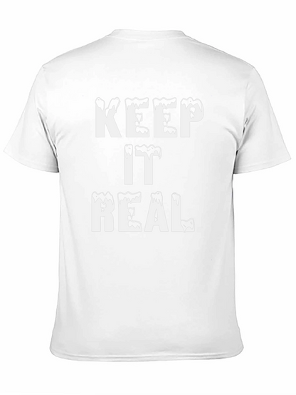Camiseta Negra Keep It Real con Estilo Único