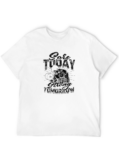 Camiseta Negra Sore Today Strong Tomorrow Fitness