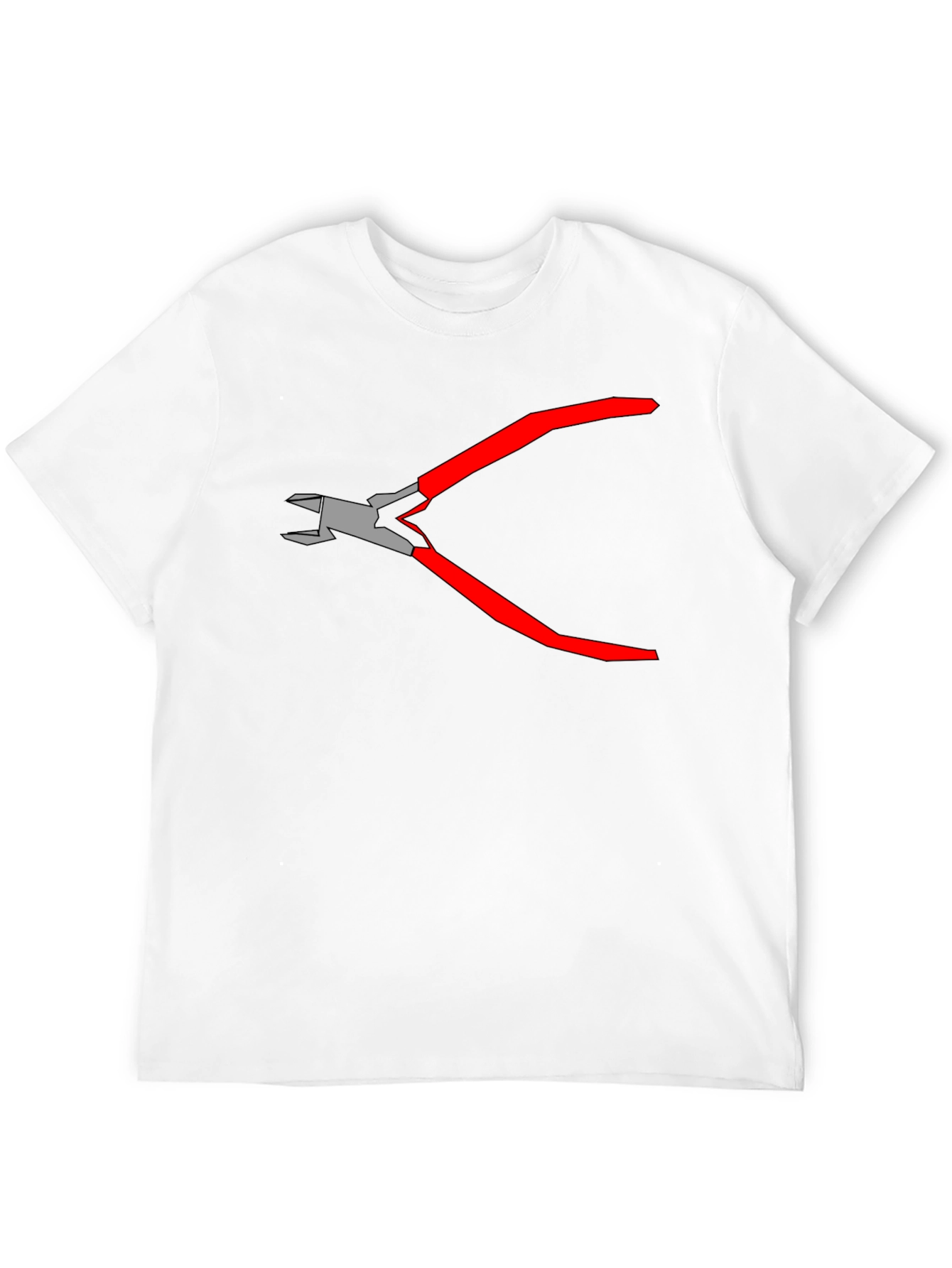 Camiseta Negra con Diseño de Alicates Gráficos