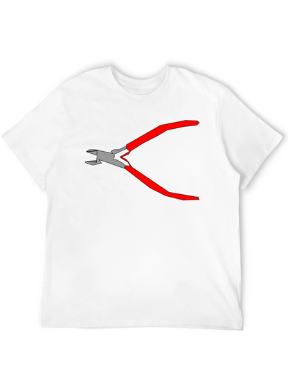 Camiseta Negra con Diseño de Alicates Gráficos