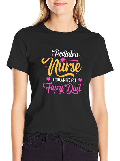 Camiseta Negra Pediatric Nurse